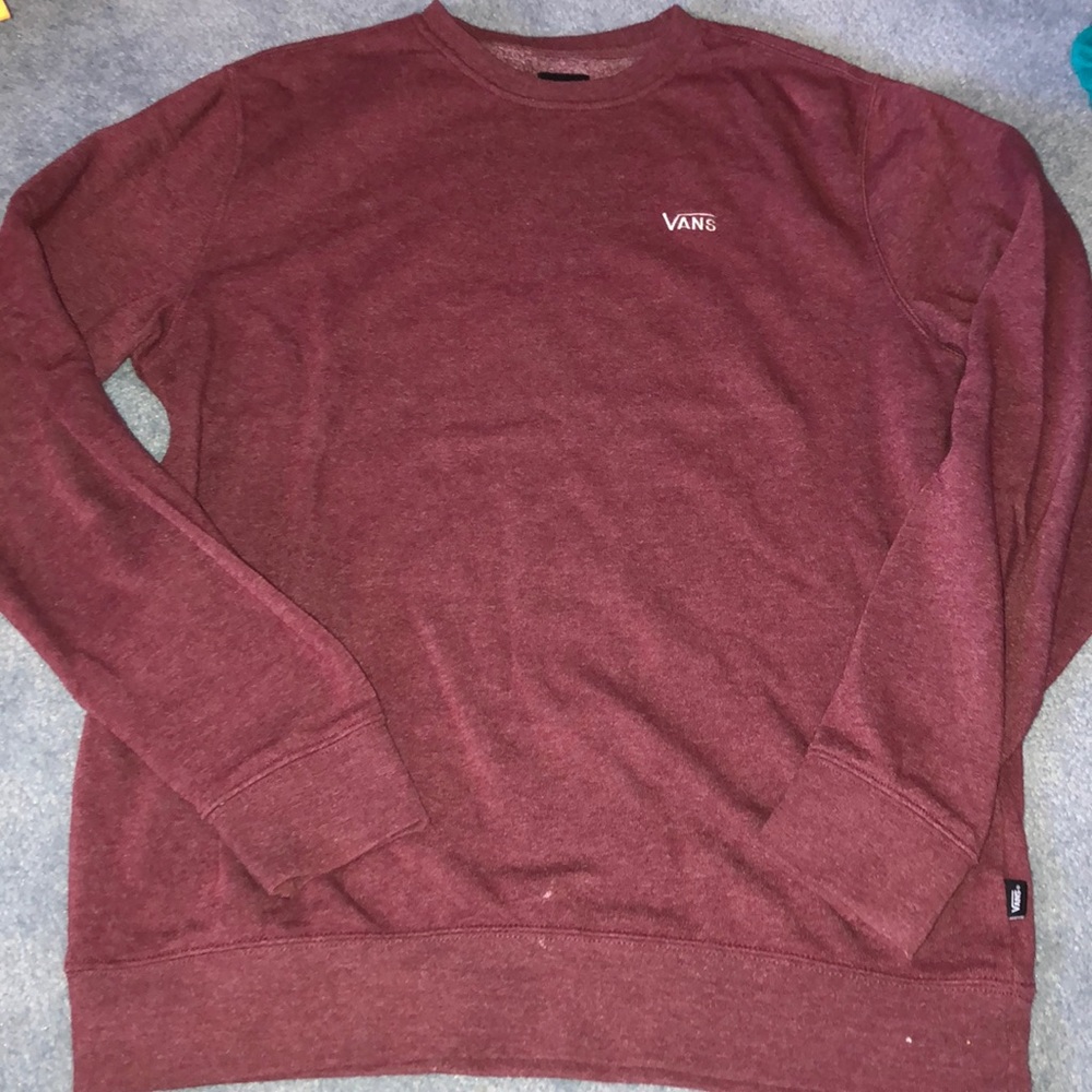 Maroon vans sweatshirt